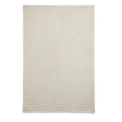 Krémszínű mosható szőnyeg újrahasznosított szálakból 120x170 cm Flores – Think Rugs