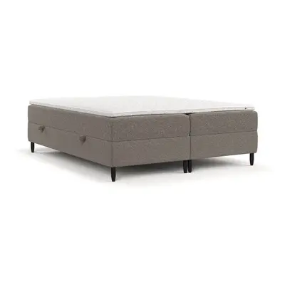 Barna ágyneműtartós boxspring ágy 180x200 cm Malte – Maison de Rêve