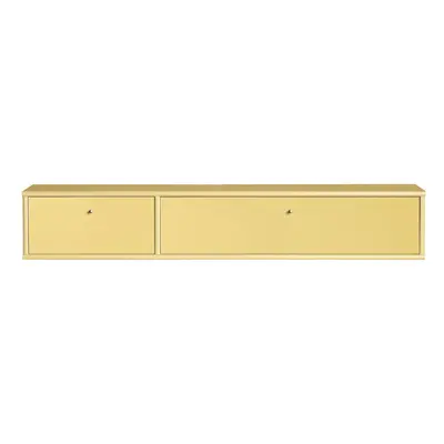 Világossárga TV-állvány 136x22 cm Mistral – Hammel Furniture