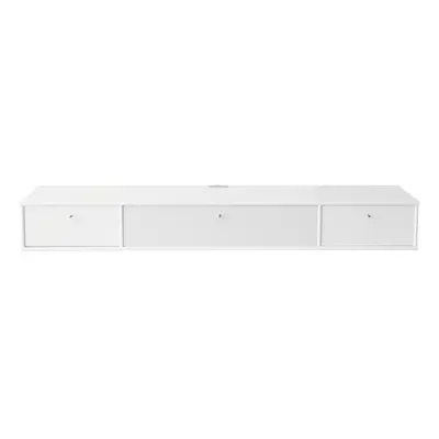 Fehér TV-állvány 176x22 cm Mistral – Hammel Furniture