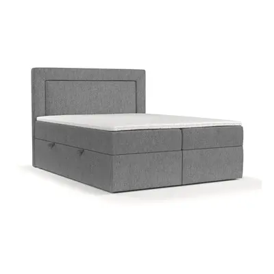 Szürke ágyneműtartós boxspring ágy 140x200 cm Imagine – Maison de Rêve