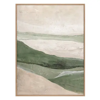 Kézzel festett kép 90x120 cm Green Field – Malerifabrikken