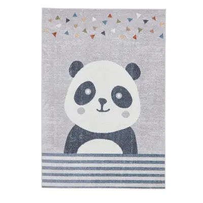 Világosszürke gyerek szőnyeg 120x170 cm Vida Kids Panda – Think Rugs