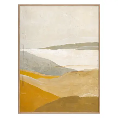 Kézzel festett kép 90x120 cm Yellow Field – Malerifabrikken