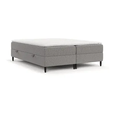 Szürke ágyneműtartós boxspring ágy 180x200 cm Malte – Maison de Rêve