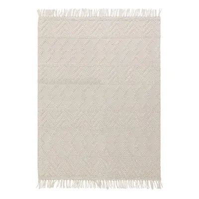 Krémszínű gyapjú szőnyeg 200x290 cm Asra – Asiatic Carpets