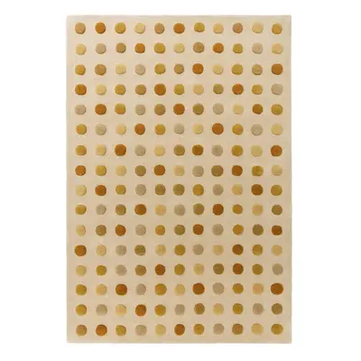 Sárga kézi szövésű gyapjú szőnyeg 120x170 cm Dotty – Asiatic Carpets