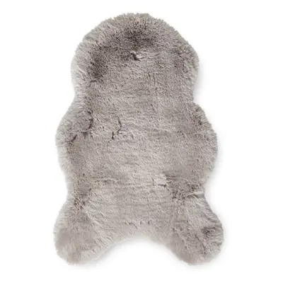 Világosszürke szintetikus szőrme szőnyeg 60x90 cm Super Teddy – Think Rugs