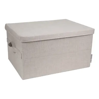 Bézs fedeles textil tárolódoboz 34x45x25 cm Soft Storage – Bigso Box of Sweden