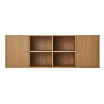 Natúr színű alacsony függő komód tölgyfa dekorral 176x61 cm Mistral – Hammel Furniture