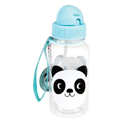 Miko The Panda kék kulacs fedővel, 500 ml - Rex London