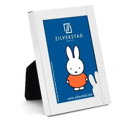 Ezüstszínű fém álló képkeret 8x10 cm Miffy – Zilverstad