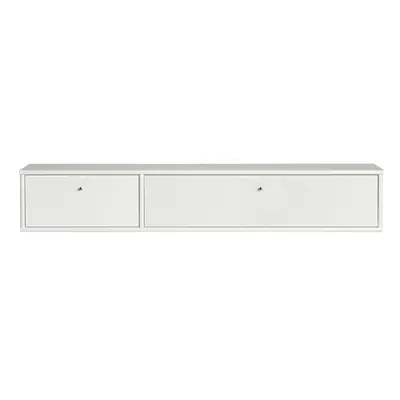 Fehér TV-állvány 136x22 cm Mistral – Hammel Furniture