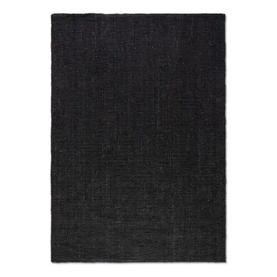 Fekete juta szőnyeg 80x150 cm Bouclé – Hanse Home