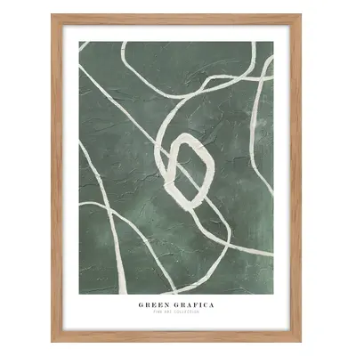 Keretezett poszter 32x42 cm Green Grafica – Malerifabrikken