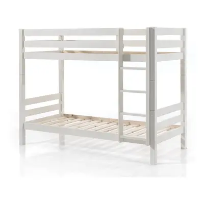 Fehér emeletes gyerekágy 90x200 cm Pino – Vipack