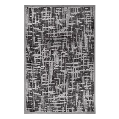 Sötétszürke kültéri szőnyeg 63x120 cm Clyde Telu – Hanse Home