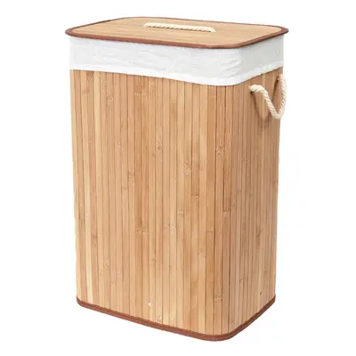 Natúr színű bambusz szennyeskosár 78 l Bamboo – Compactor