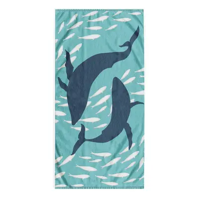 Kék strandtörölköző 90x180 cm Dolphin – DecoKing