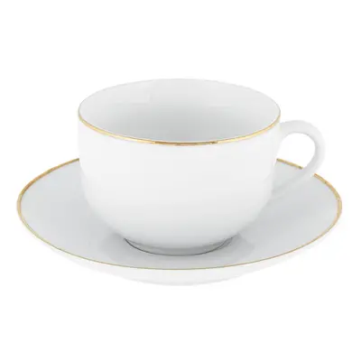 Fehér porcelán csésze szett 4 db-os 200 ml Gold Chic – Villa Altachiara