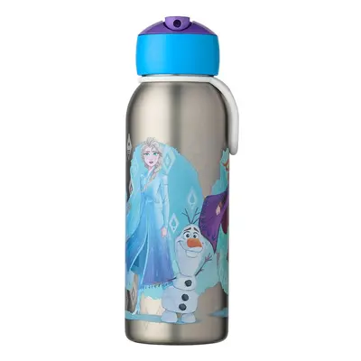 Ezüstszínű rozsdamentes acél gyerek ivópalack 350 ml Frozen 2 – Mepal