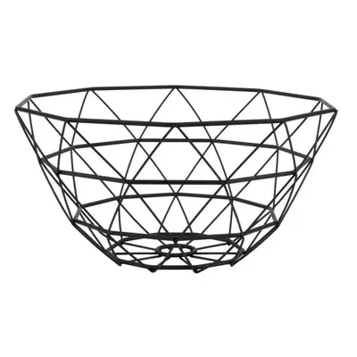 Diamond fekete gyümölcsös kosár, ⌀ 30 cm - PT LIVING