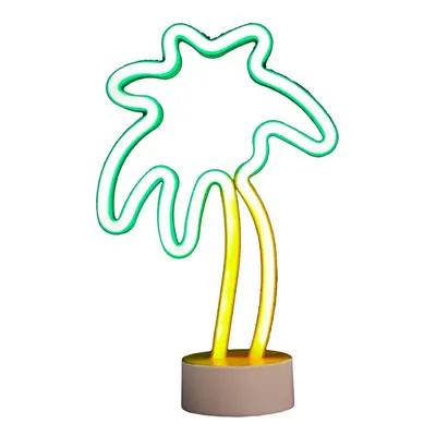 Fehér neon fénydekoráció Palm – Hilight