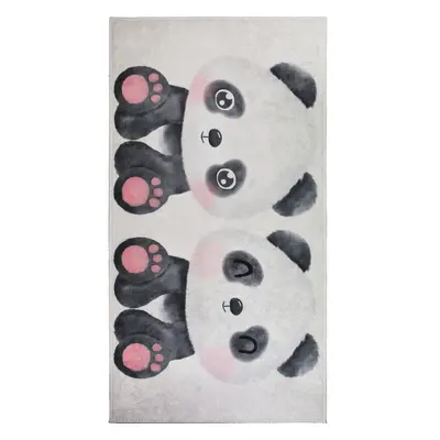 Fekete-fehér gyerek szőnyeg 100x160 cm Panda Friends – Vitaus