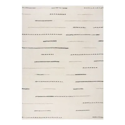 Krémszínű kézi szövésű gyapjú szőnyeg 160x230 cm Dottie Linear – Flair Rugs