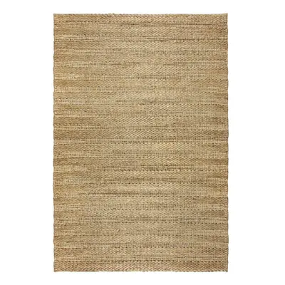 Natúr színű kézi szövésű kenaf szőnyeg 200x290 cm Drew Stripe – Flair Rugs