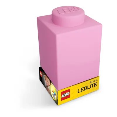 Classic Brick rózsaszín szilikon világító éjjeli lámpa - LEGO®