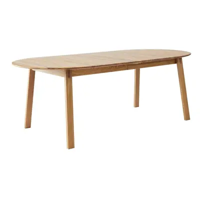 Natúr színű tölgyfa bővíthető étkezőasztal 100x220 cm Amalfi – Hammel Furniture