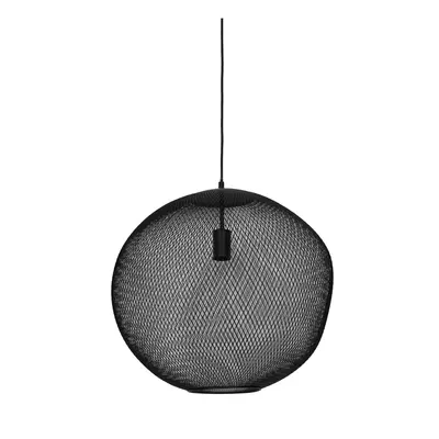 Matt fekete függőlámpa fém búrával ø 50 cm Reilley – Light & Living