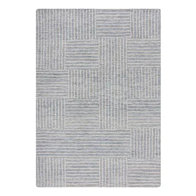 Világoskék kézi szövésű gyapjú szőnyeg 80x150 cm Memphis Wool – Flair Rugs