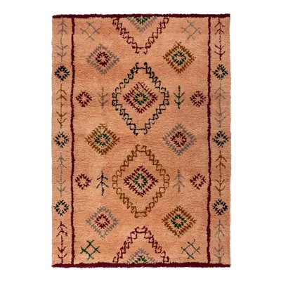 Lazacszínű kézi szövésű gyapjú szőnyeg 160x230 cm Moroccan Sahara – Flair Rugs