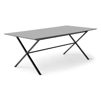 Antracitszürke bővíthető étkezőasztal 100x210 cm Meza – Hammel Furniture