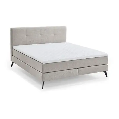 Világosszürke boxspring ágy 180x200 cm ANCONA – Meise Möbel