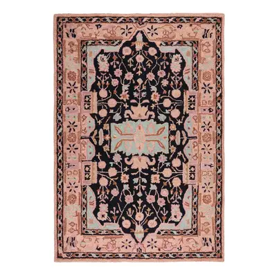 Rózsaszín kézi szövésű gyapjú szőnyeg 120x170 cm Blossom Traditional – Flair Rugs