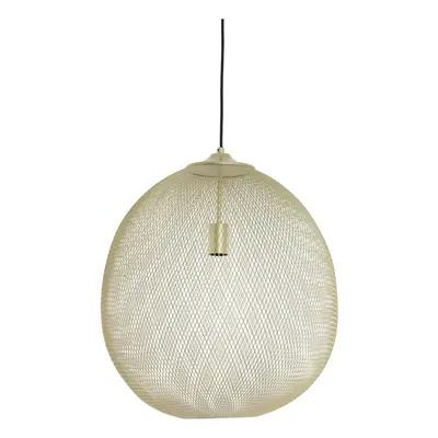 Aranyszínű függőlámpa fém búrával ø 50 cm Moroc – Light & Living