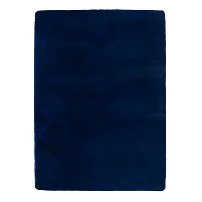 Sötétkék szintetikus szőrme szőnyeg 160x230 cm Ivy Luxury Fur – Flair Rugs