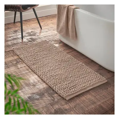 Barna fürdőszobai kilépő 50x120 cm Aspen Bobble – Bianca