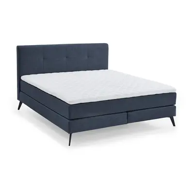 Sötétkék boxspring ágy 180x200 cm ANCONA – Meise Möbel