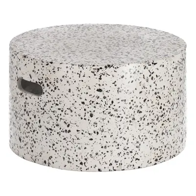 Jenell fehér beton tárolóasztal, ⌀ 52 cm - Kave Home