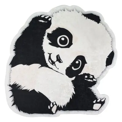 Fekete-fehér gyerek szőnyeg ø 100 cm Cuddly Panda – Vitaus