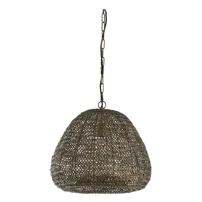 Bronzszínű függőlámpa fém búrával ø 42 cm Finou – Light & Living