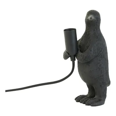 Matt fekete asztali lámpa (magasság 24 cm) Penguin – Light & Living