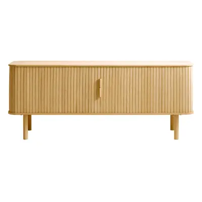 Natúr színű TV-állvány tölgyfa dekorral 160x56 cm Cavo – Unique Furniture