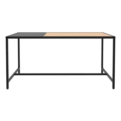 Fekete-natúr színű dohányzóasztal 60x100 cm Altino – Unique Furniture