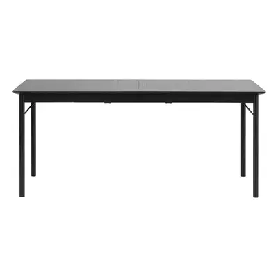 Fekete étkezőasztal 95x180 cm Savona – Unique Furniture