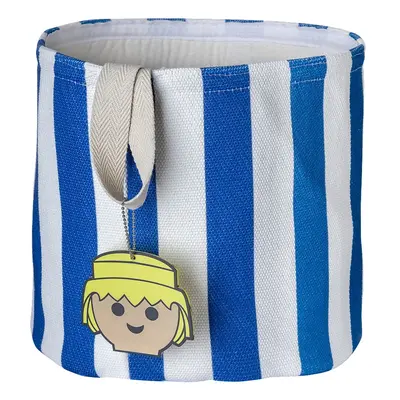 Kék textil játéktároló kosár ø 30x28 cm Stripes – Playmobil